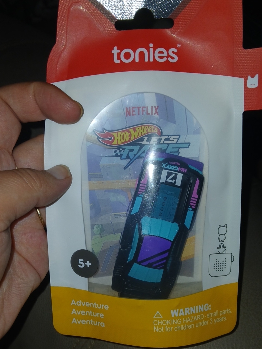 Tonies Hot Wheels Let's Race Audio Character - Black, Purple & Teal
